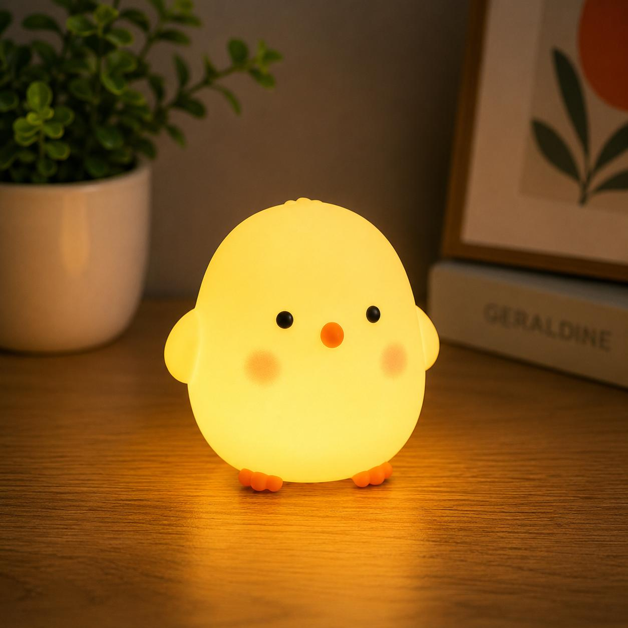 Cute Chick Night Light- LED Lamp for Kids & Adults