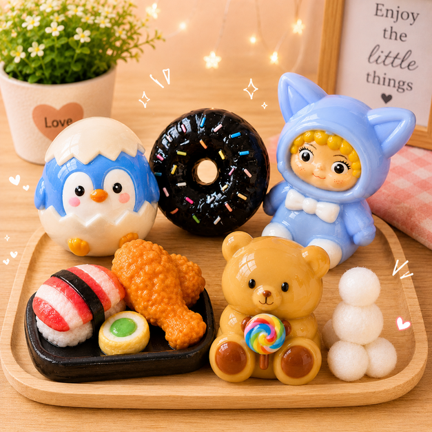 Cute Kawaii Squishy Toys Collection – Slow Rising Stress Relief Squeeze Toys for Kids & Adults
